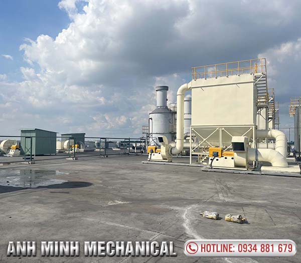 Hệ thống hút bụi cacbon công ty lốp Kumho Việt Nam